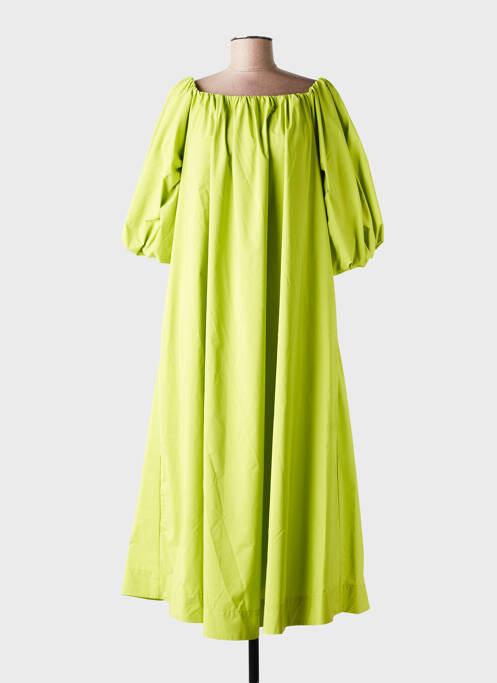 Robe longue manches courtes manches courtes vert ESSENTIEL ANTWERP femme