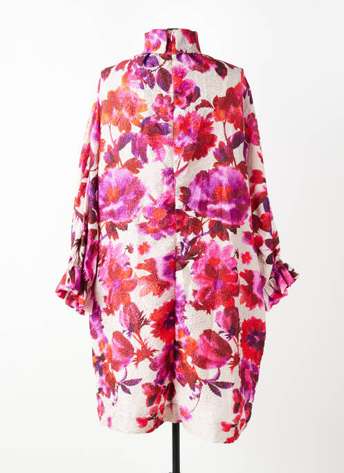 Robe mi-longue imprimé fantaisie manches longues rose ESSENTIEL ANTWERP femme