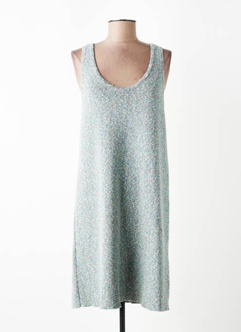 Robe mi-longue sans manche sans manche bleu AMERICAN VINTAGE femme