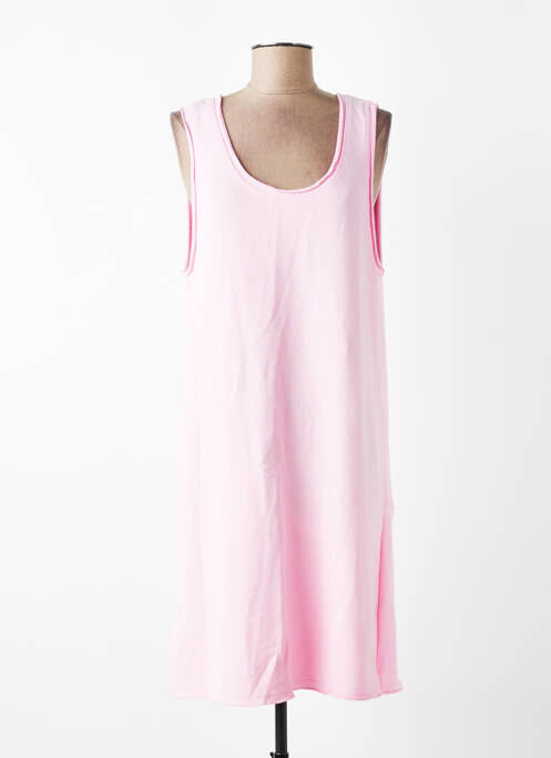 Robe mi-longue sans manche sans manche rose AMERICAN VINTAGE femme
