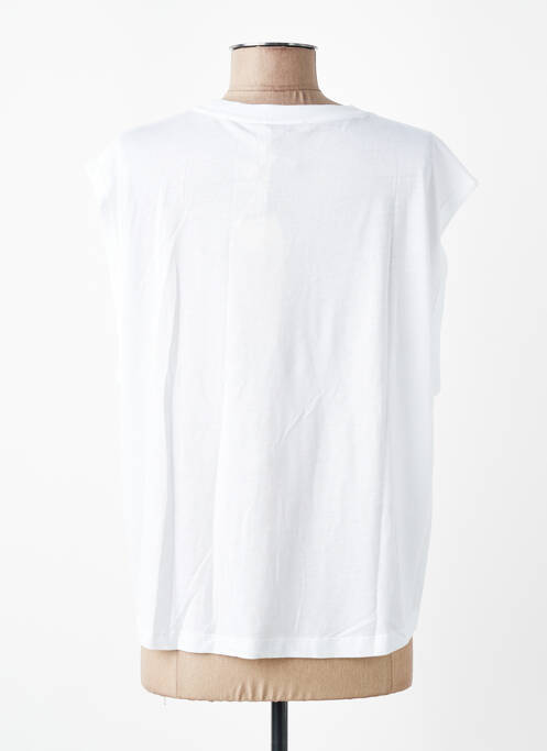 T-shirt coupe droite manches courtes blanc SESSUN femme
