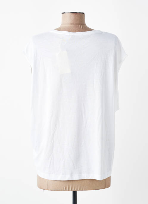 T-shirt coupe droite manches courtes blanc SESSUN femme