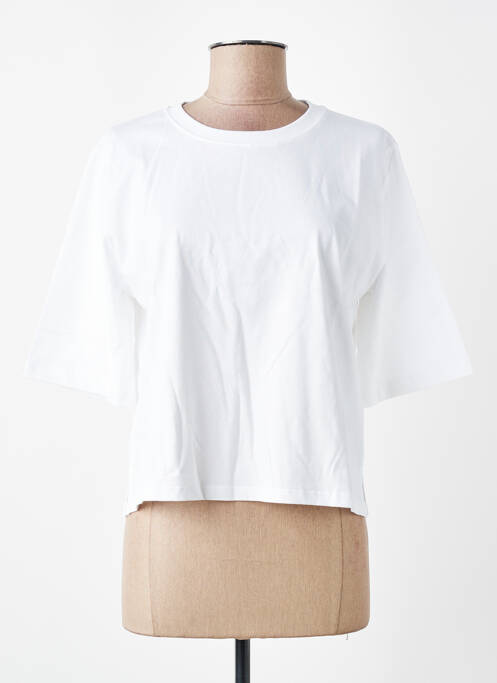 T-shirt coupe droite manches courtes blanc SESSUN femme