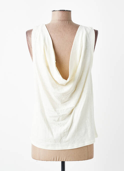 Débardeur coupe droite sans manche blanc BA&SH femme