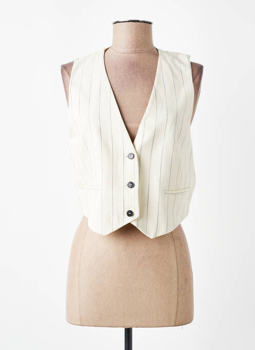 Gilet sans manche doublure beige BA&SH femme