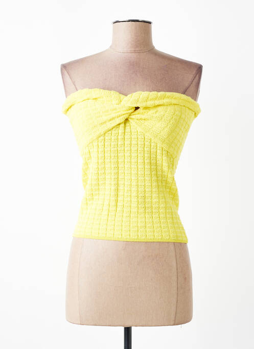 Top coupe cintrée sans manche jaune ESSENTIEL ANTWERP femme