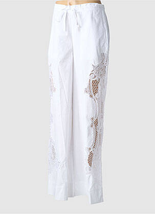 Pantalon droit taille élastique taille normale blanc ESSENTIEL ANTWERP femme