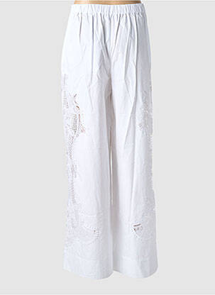 Pantalon droit taille élastique taille normale blanc ESSENTIEL ANTWERP femme
