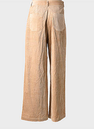 Pantalon large taille à pinces taille haute beige SESSUN femme