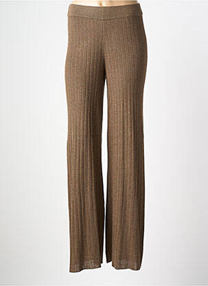 Pantalon flare stretch taille normale marron ONLY femme