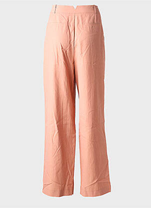 Pantalon large tissage popeline taille haute orange BA&SH femme