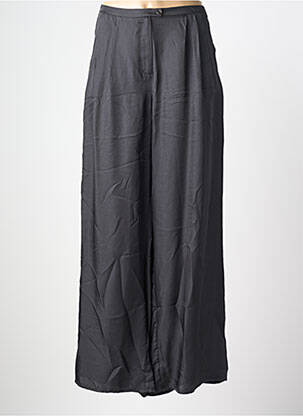 Pantalon large fermeture zippée sous rabat boutonné taille normale gris AMERICAN VINTAGE femme