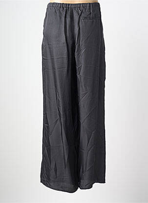 Pantalon large fermeture zippée sous rabat boutonné taille normale gris AMERICAN VINTAGE femme