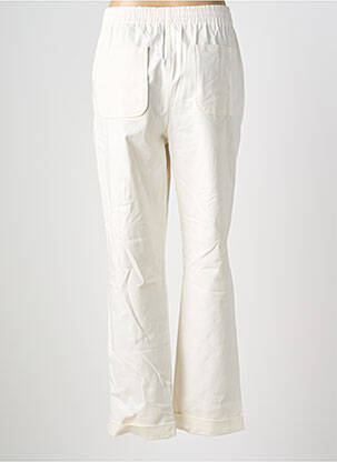 Pantalon droit tissage popeline taille normale beige ESSENTIEL ANTWERP femme
