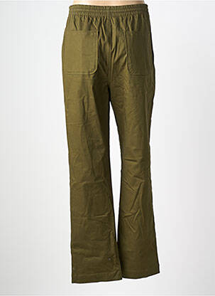 Pantalon droit tissage popeline taille normale vert ESSENTIEL ANTWERP femme