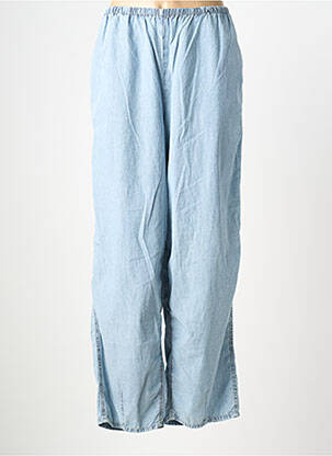 Pantalon large tissage popeline taille normale bleu AMERICAN VINTAGE femme