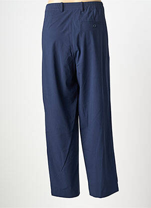 Pantalon large tissage popeline taille haute bleu AMERICAN VINTAGE femme