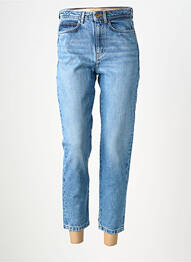 Jean coupe mom stretch taille haute bleu SESSUN femme