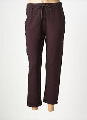 Jogging slim taille normale rouge MAJESTIC FILATURES femme