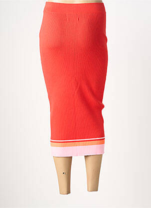 Jupe mi-longue stretch orange ESSENTIEL ANTWERP femme