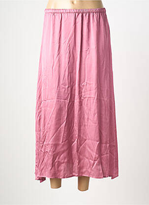 Jupe longue coupe fluide rose AMERICAN VINTAGE femme