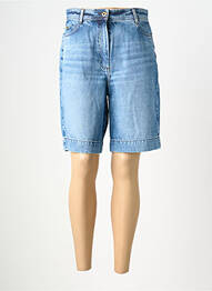 Bermuda taille haute taille haute bleu SESSUN femme