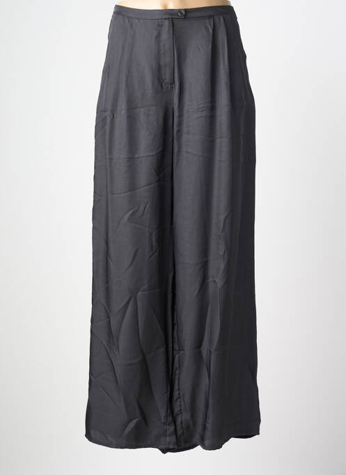 Pantalon large fermeture zippée sous rabat boutonné taille normale gris AMERICAN VINTAGE femme