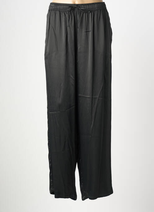Pantalon large coupe fluide taille normale noir AMERICAN VINTAGE femme