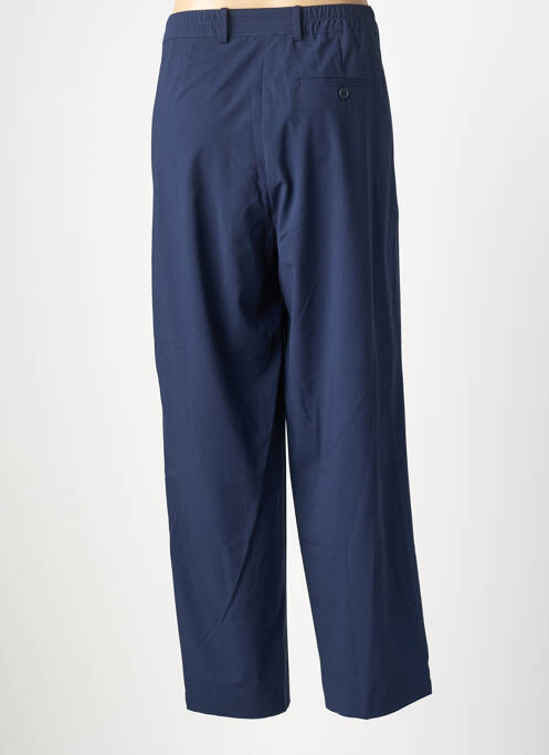 Pantalon large tissage popeline taille haute bleu AMERICAN VINTAGE femme