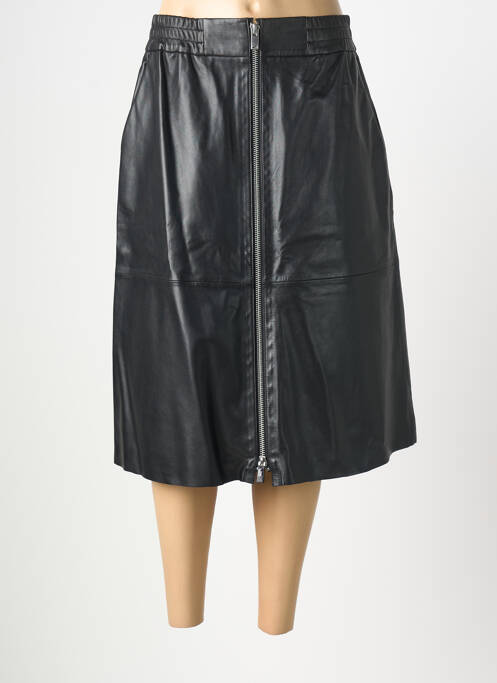 Jupe mi-longue coupe évasée noir BA&SH femme