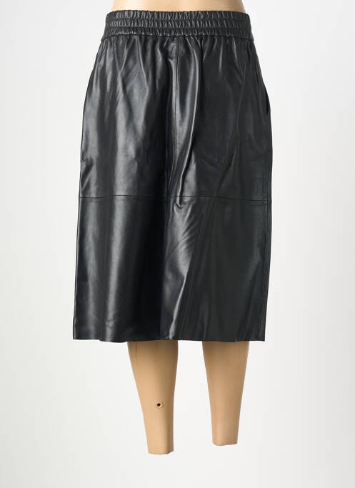 Jupe mi-longue coupe évasée noir BA&SH femme