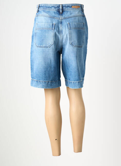 Bermuda taille haute taille haute bleu SESSUN femme