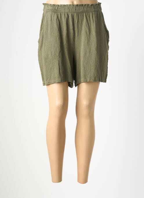 Short taille normale taille normale vert MAJESTIC FILATURES femme