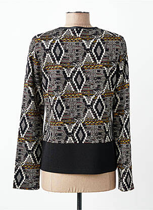 Veste casual col rond noir TELMAIL femme