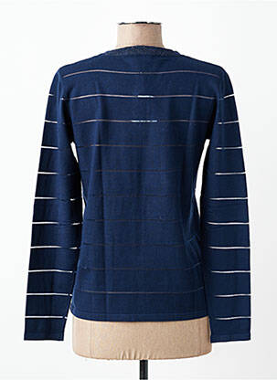 Gilet manches longues coupe cintrée bleu DIANE LAURY femme