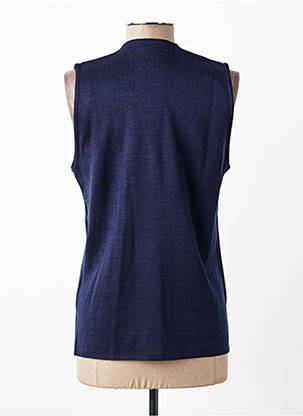 Gilet sans manche coupe cintrée bleu VALMODE femme