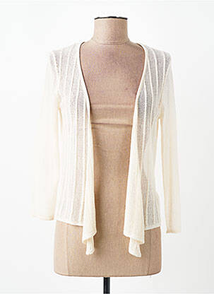 Gilet manches longues manches 3/4 beige DIANE LAURY femme