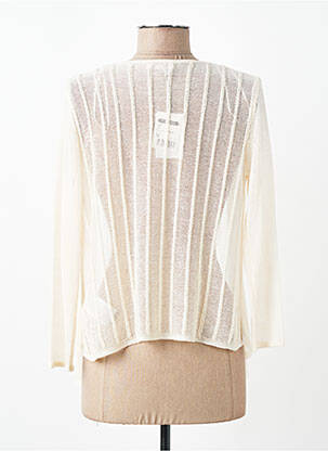 Gilet manches longues manches 3/4 beige DIANE LAURY femme