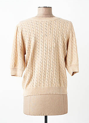 Gilet manches courtes fermeture boutonnée sur le devant beige MARBLE femme