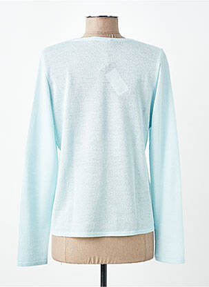 Gilet manches longues fermeture boutonnée sur le devant bleu TELMAIL femme