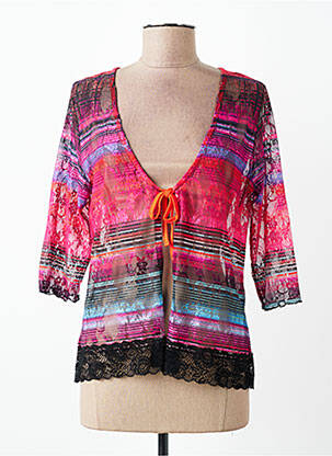 Boléro fermeture liens à nouer rose TELMAIL femme