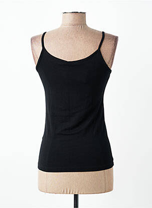 Top coupe cintrée fines bretelles noir KATMAI femme