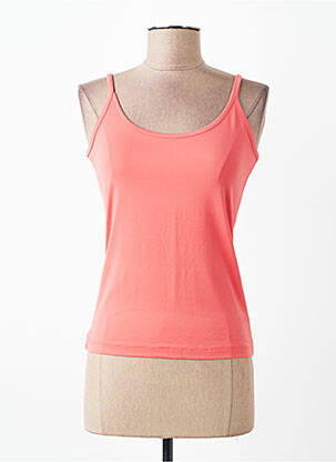 Top coupe cintrée fines bretelles rose KATMAI femme