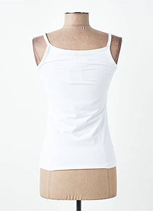 Top coupe cintrée fines bretelles blanc KATMAI femme