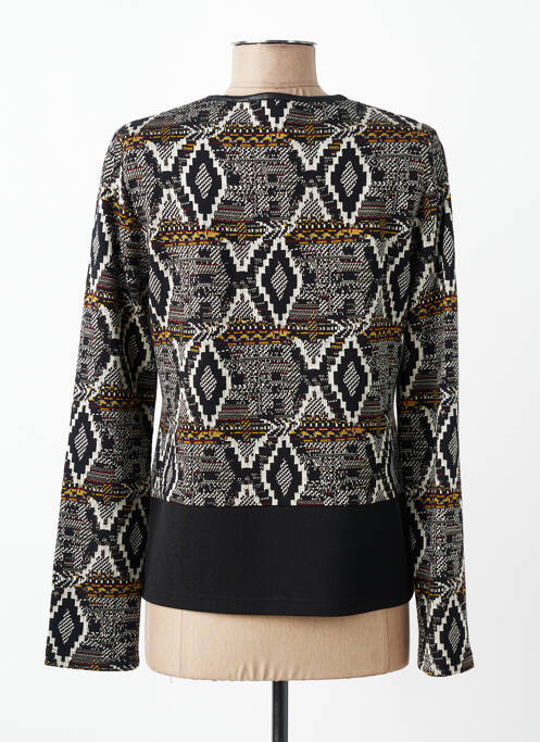 Veste casual col rond noir TELMAIL femme