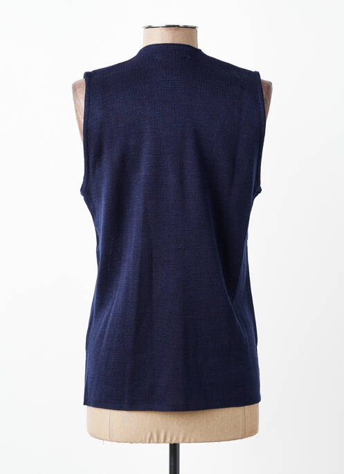 Gilet sans manche coupe cintrée bleu VALMODE femme