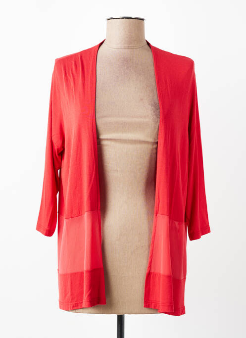 Veste casual coupe droite rouge TELMAIL femme