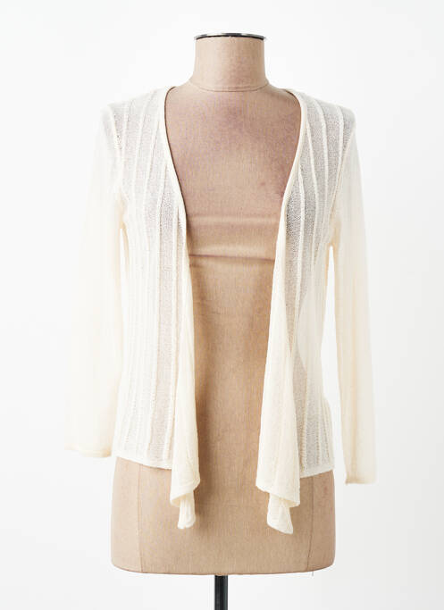 Gilet manches longues manches 3/4 beige DIANE LAURY femme