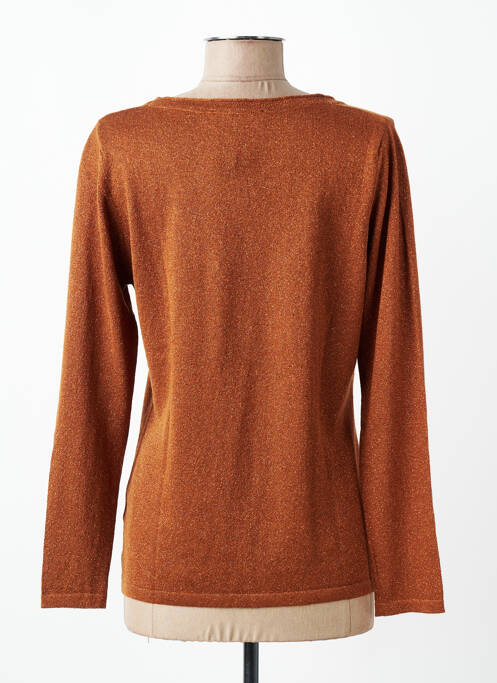 Gilet manches longues coupe cintrée marron TELMAIL femme