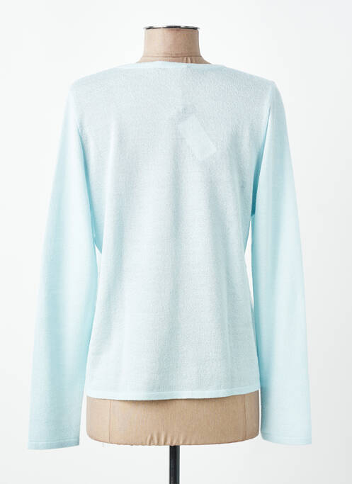 Gilet manches longues fermeture boutonnée sur le devant bleu TELMAIL femme